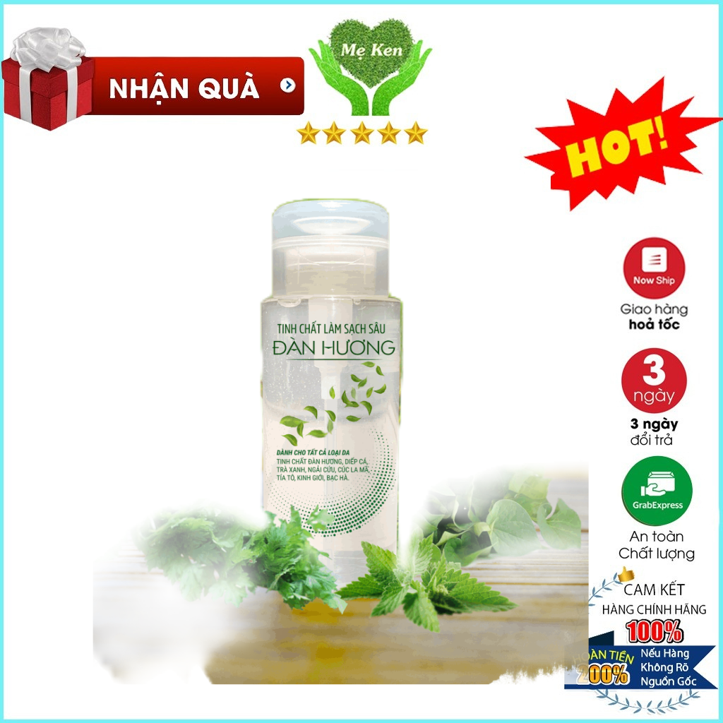 Nước tẩy trang tinh chất đàn hương MẸ KEN 250ml - Làm sạch da, sạch bụi bẩn, sạch lớp trang điểm