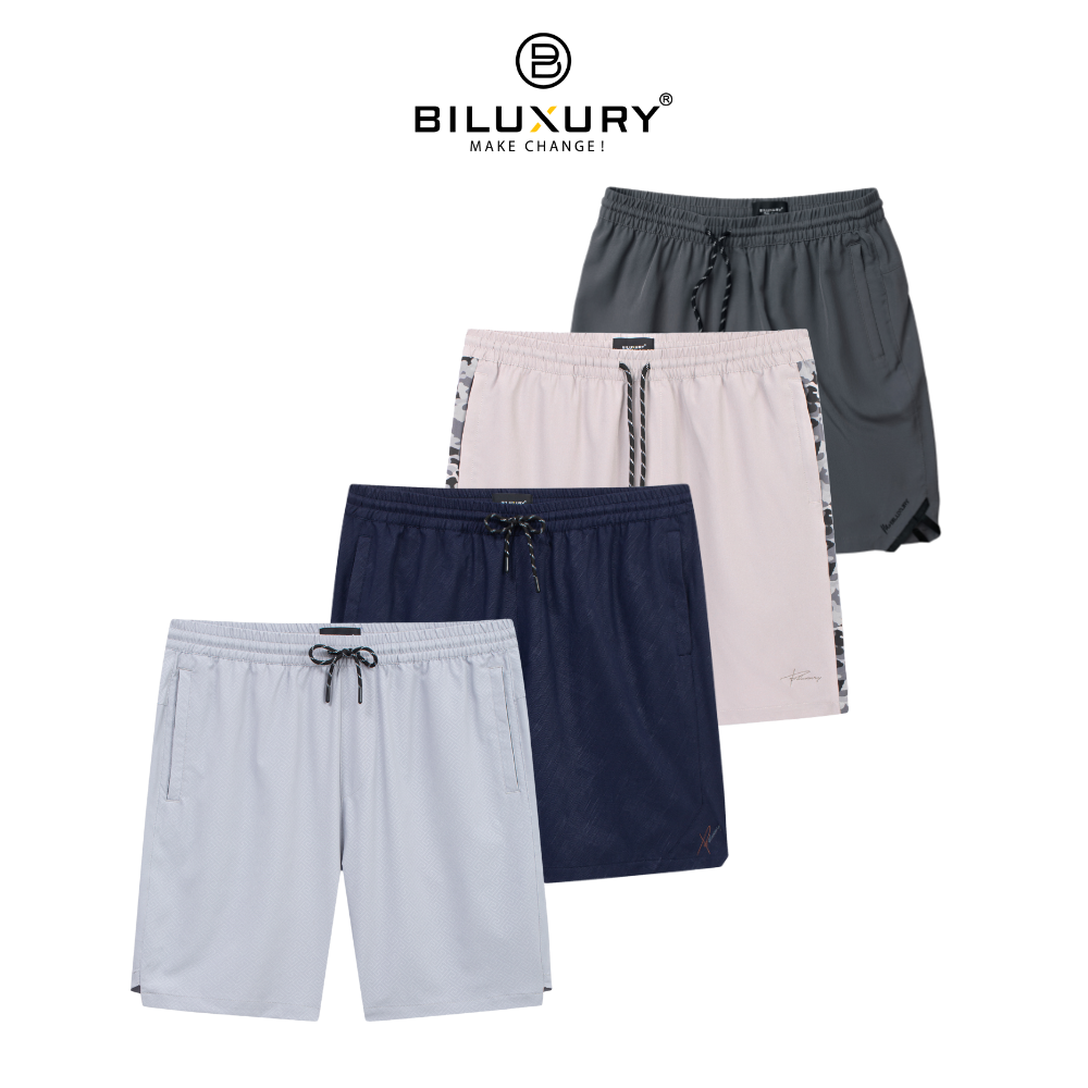 Quần Đùi Short Gió Nam T1 6QDGT003 Biluxury Chun Co Giãn Túi Có Khoá Kéo Thoáng Khí Mềm Mịn | BigBuy360 - bigbuy360.vn