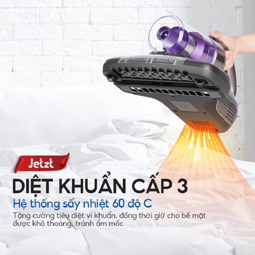 Máy hút bụi giường nệm diệt khuẩn UV thế hệ mới JETZT SERIES J7 - Bảo Hành 2 năm