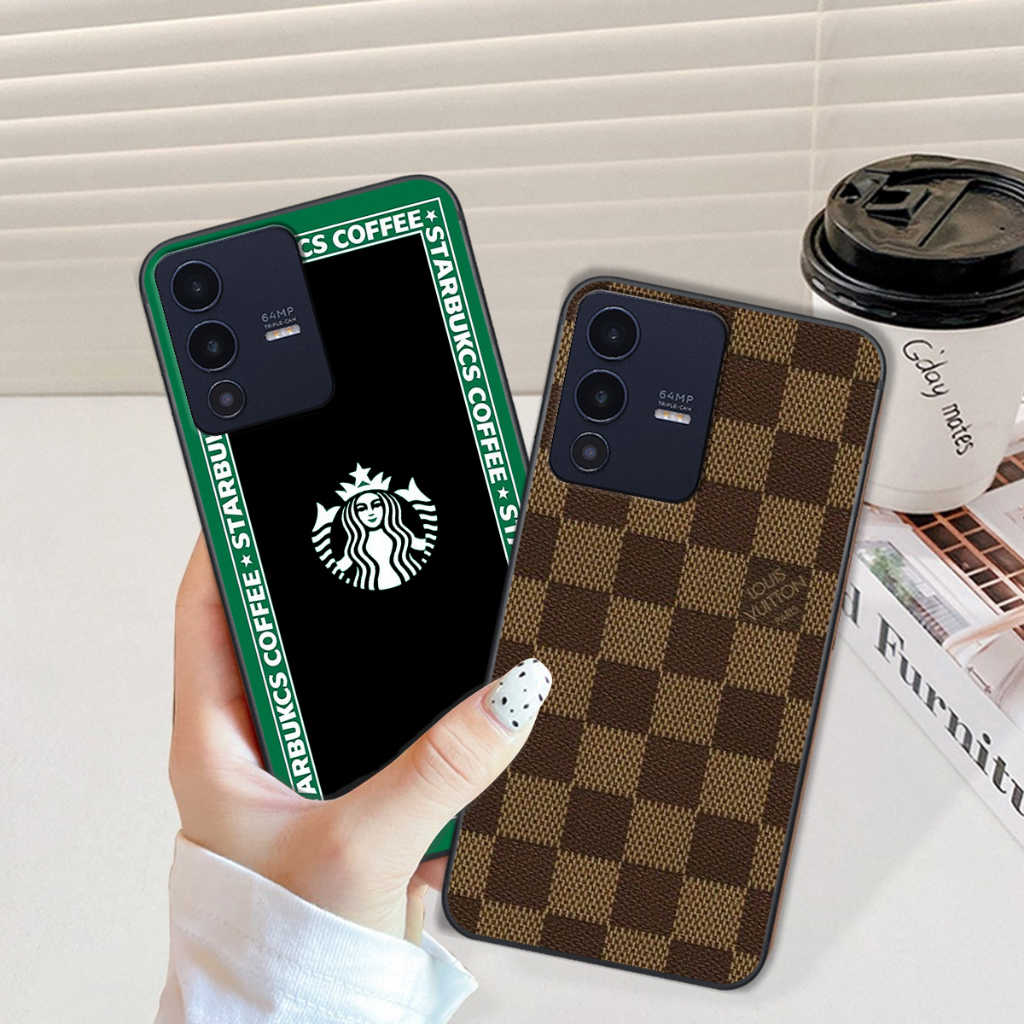 Ốp Vivo V23 5G in logo các thương hiệu nổi tiếng siêu sang, siêu cá tính