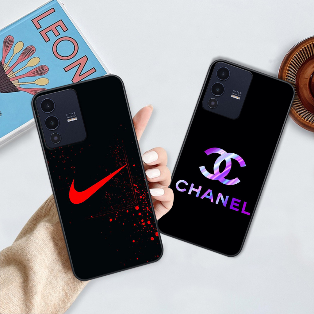 Ốp Vivo V23 5G in logo các thương hiệu nổi tiếng siêu sang, siêu cá tính