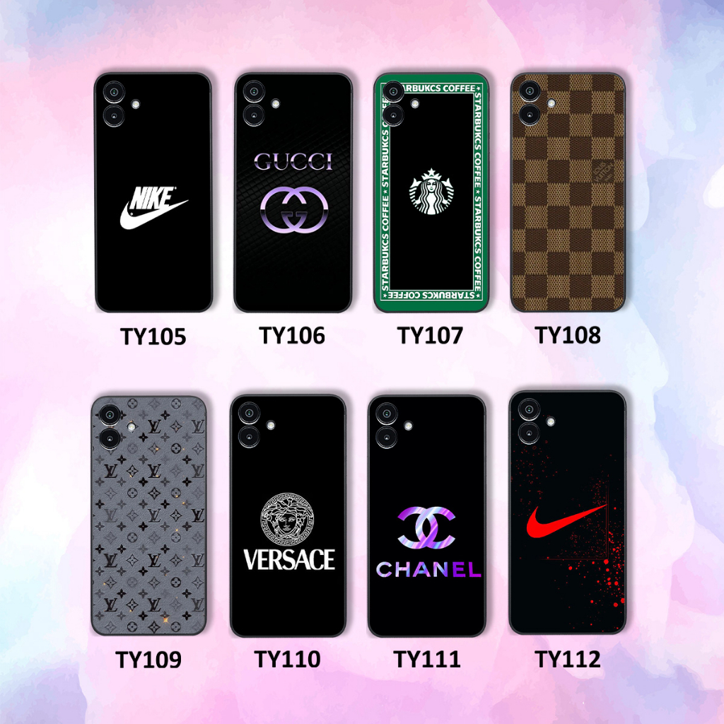 Ốp Samsung A04 in logo các thương hiệu nổi tiếng siêu sang, siêu cá tính