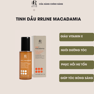 Tinh dầu chăm sóc và tái tạo tóc hư tổn RRline Macadamia Star Fluid Collagen 100ml
