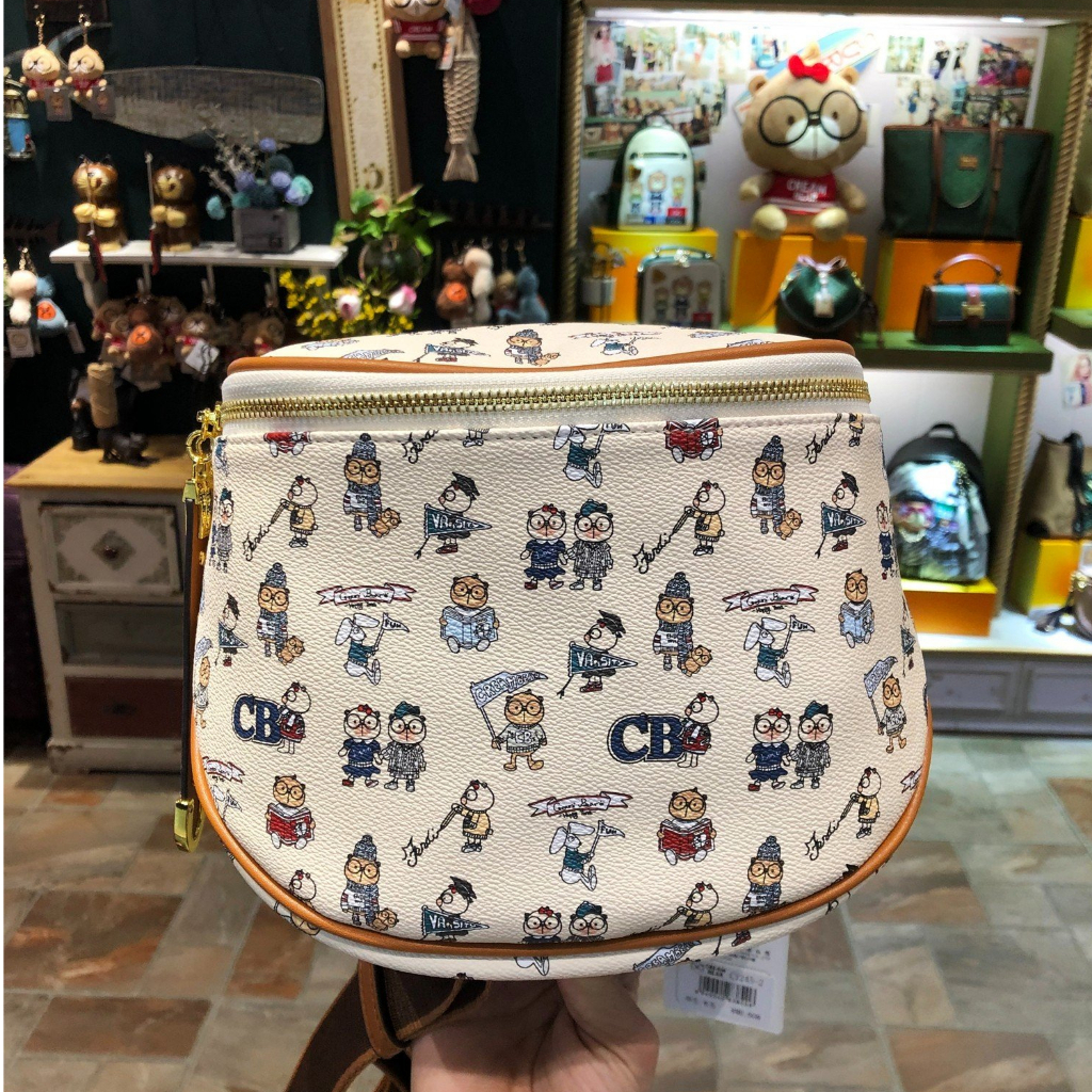 Túi Bao Tử Nam Nữ Thương Hiệu Sammao & Cream Bear Cao Cấp Chính hãng C1245-2
