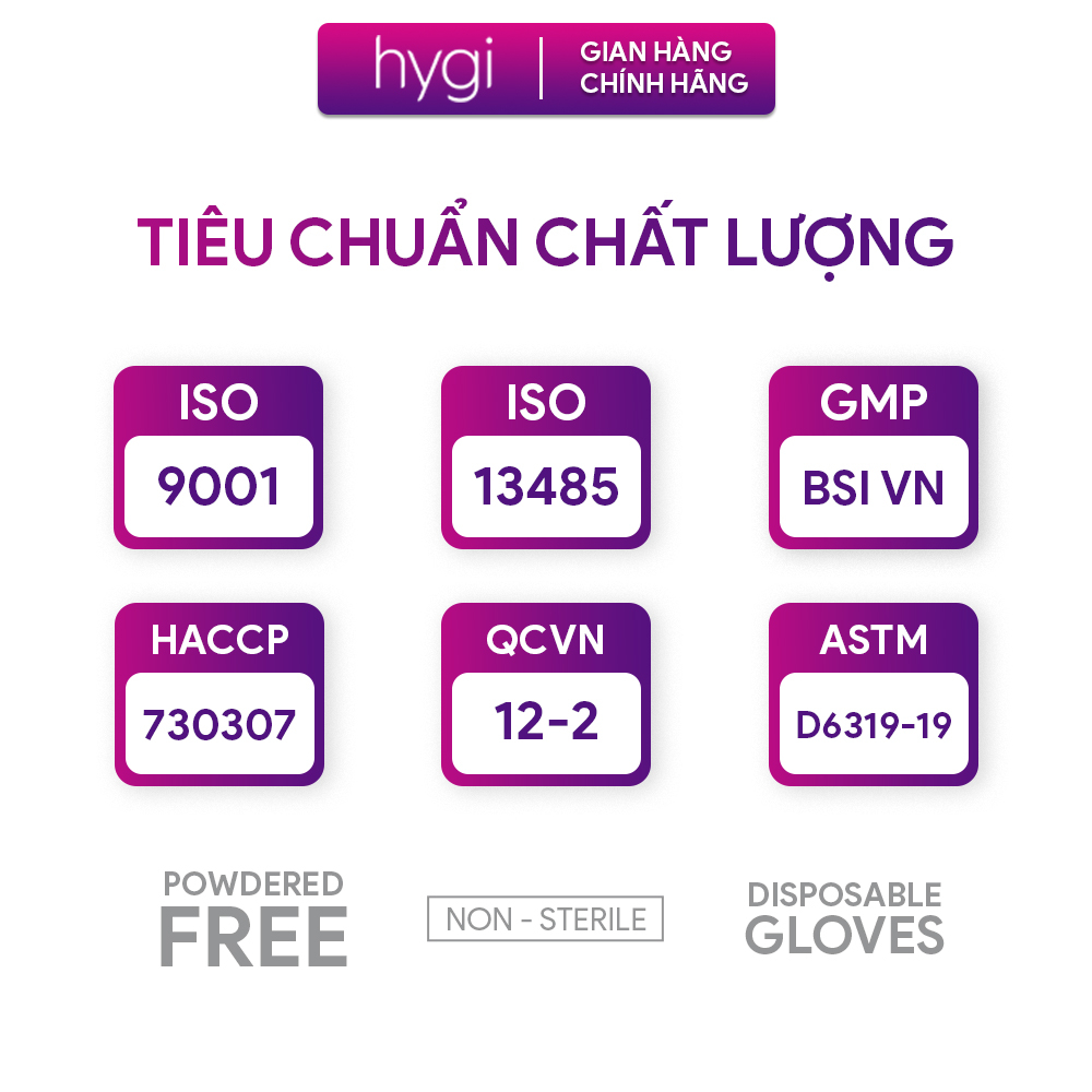 Găng tay cao su Ezcare Vietglove Disposable Nitrile Gloves 4.0gr, màu đen, 100 chiếc