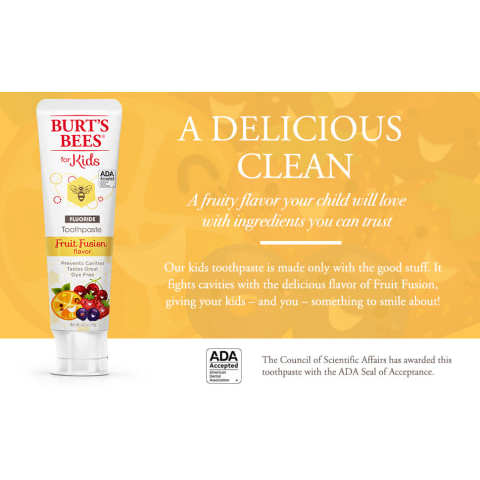 Kem đánh răng Burt Bee cho trẻ em hương trái cây chống sâu răng