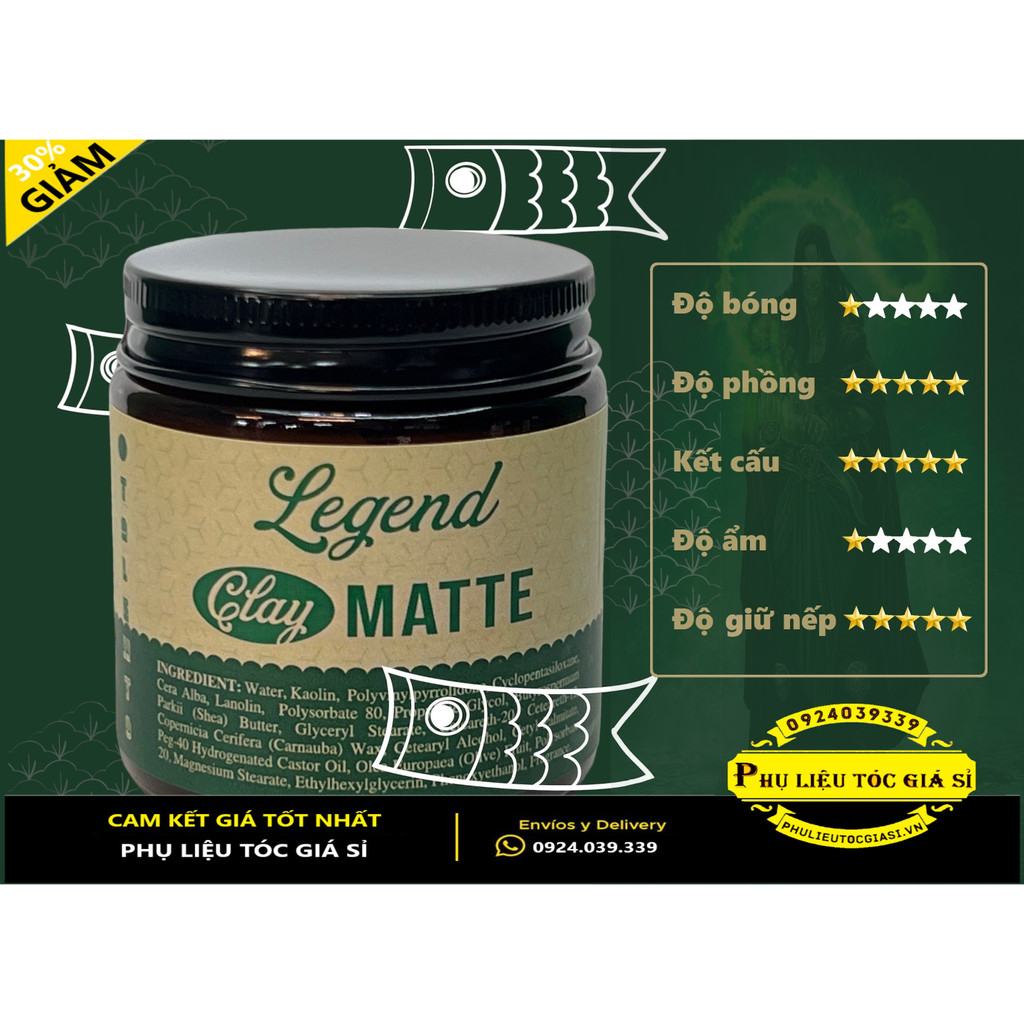 Sáp Tạo Kiểu  TALENTO Lengend Clay Matte
