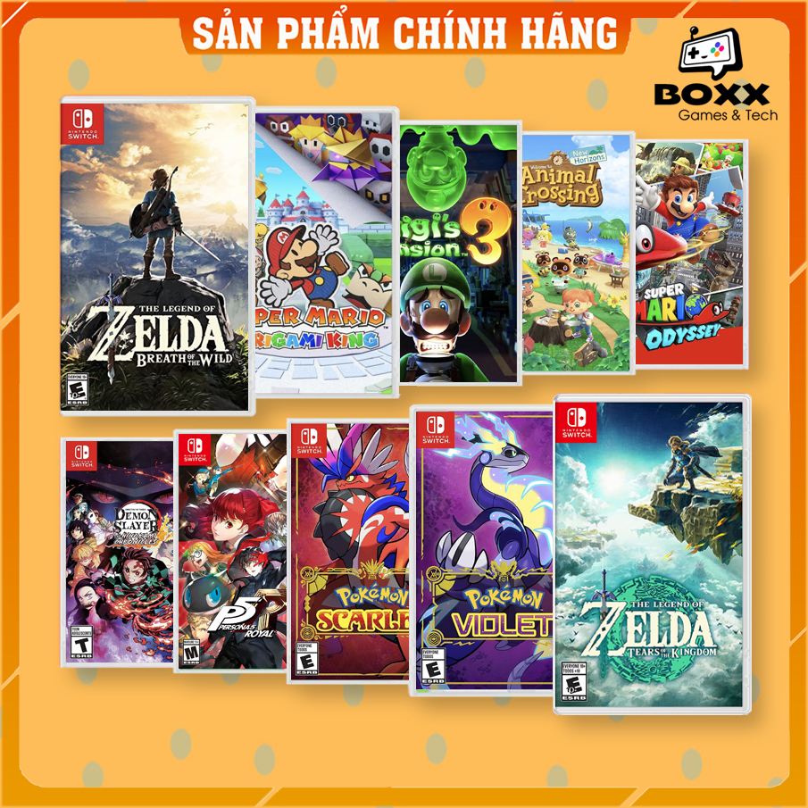 Băng Game Nintendo Switch Like New, Game Nintendo Switch 2ND đầy đủ box