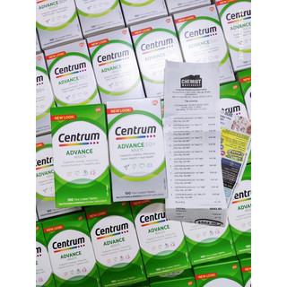 Vitamin tổng hợp cho người trên 50 tuổi centrum advance 50+ for adults 100 viên - bs tư vấn