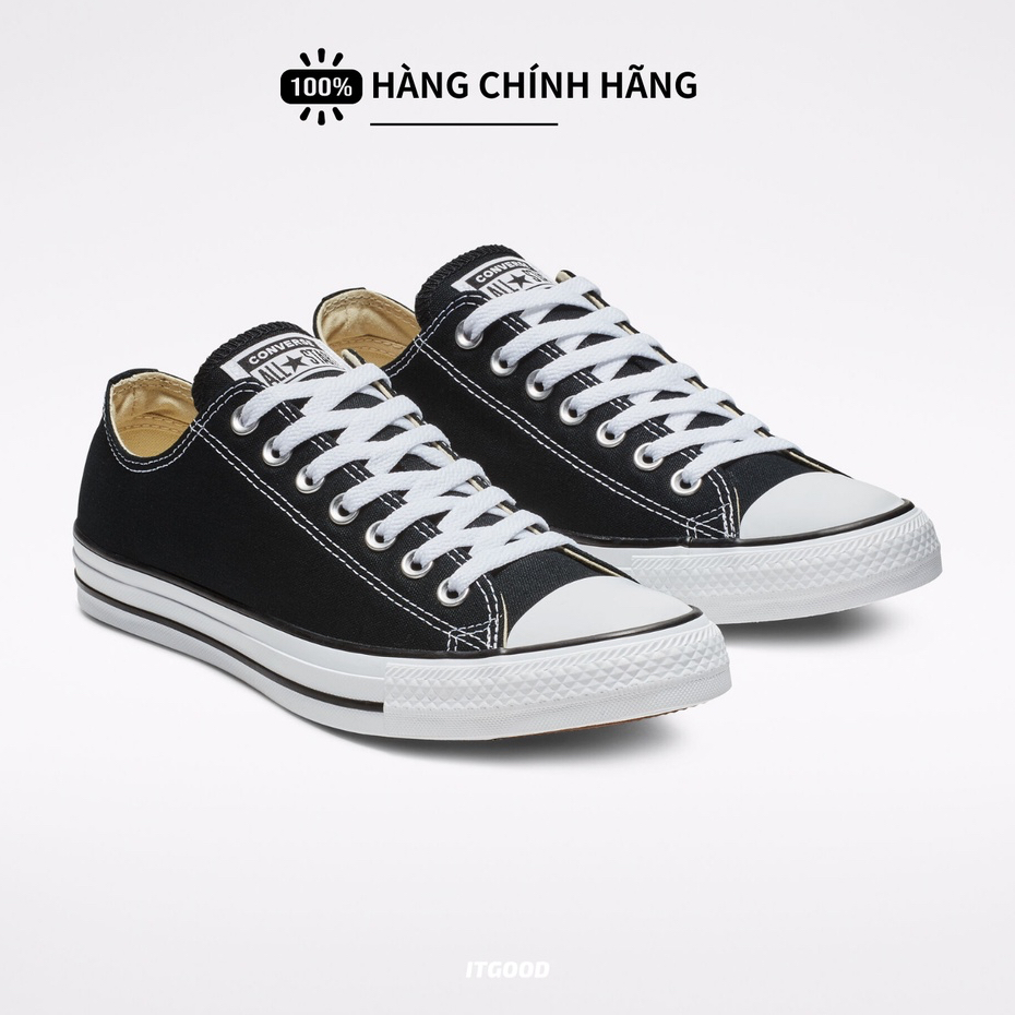 Giày Converse Chuck Taylor Classic Black Cổ Thấp Đen  M9166C
