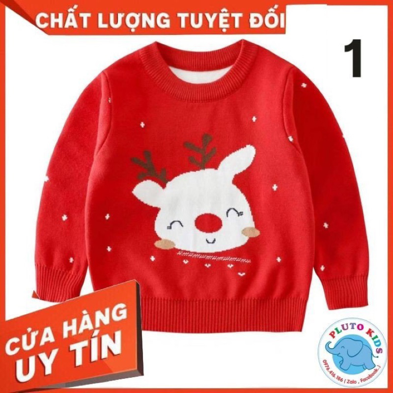 áo len noel 2023 bé trai, bé gái