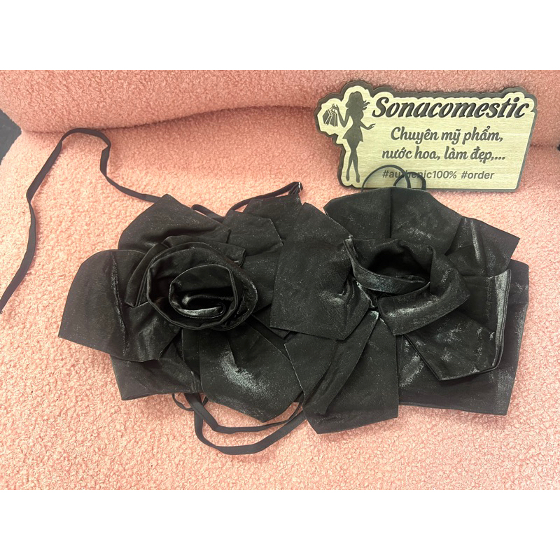 Áo crotop phối hoa hồng ánh nhũ blingbling 🎀