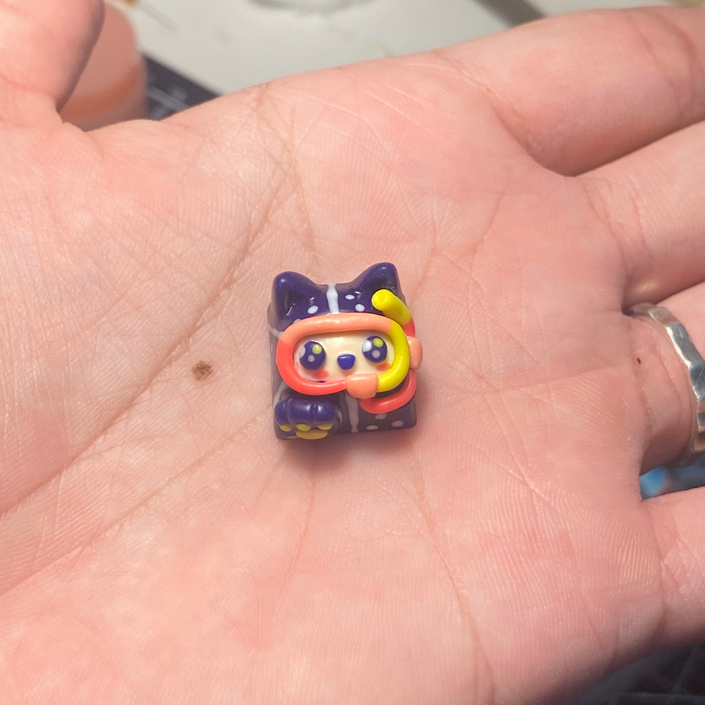 Artisan Keycap nút bàn phím cơ  Melonkey Tamago 01
