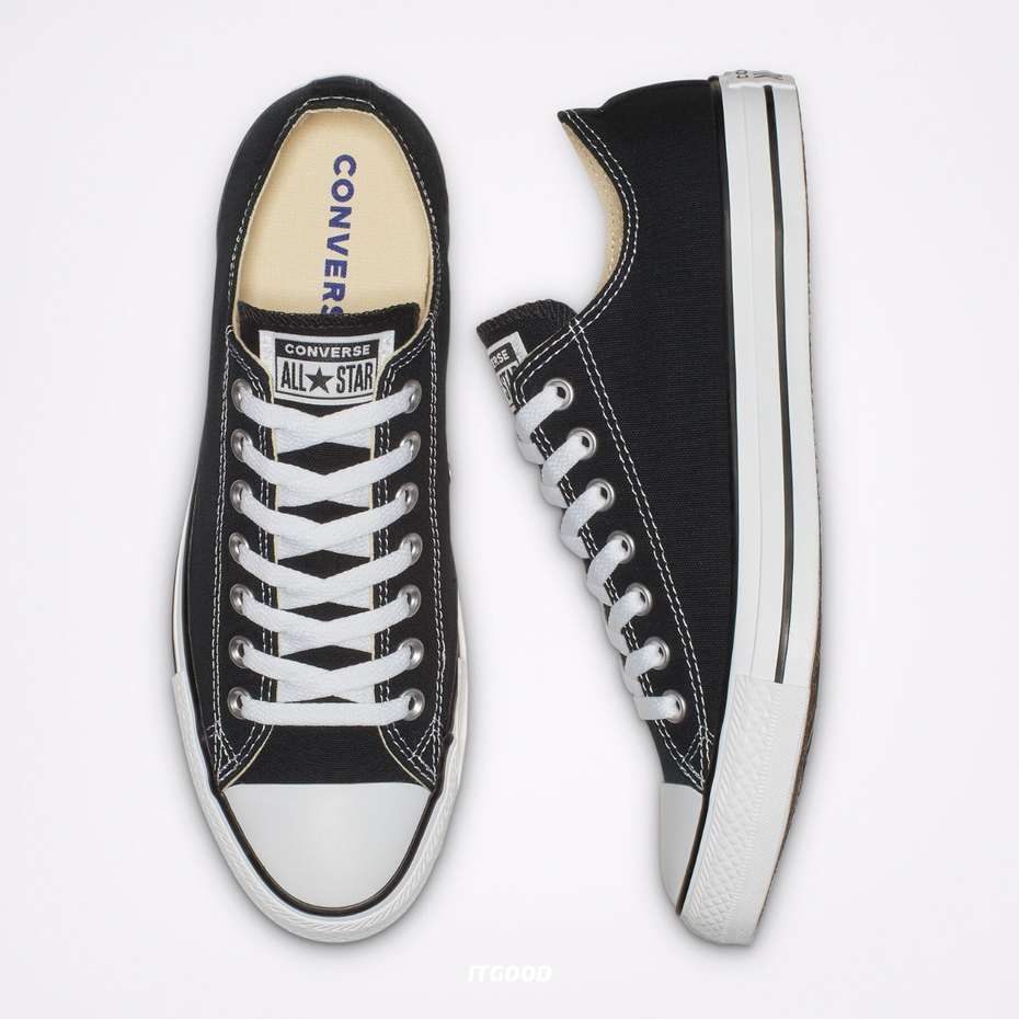 Giày Converse Chuck Taylor Classic Black Cổ Thấp Đen  M9166C