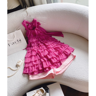 SET ÁO HỒNG BÈO TẦNG CỔ YẾM SHORT💕