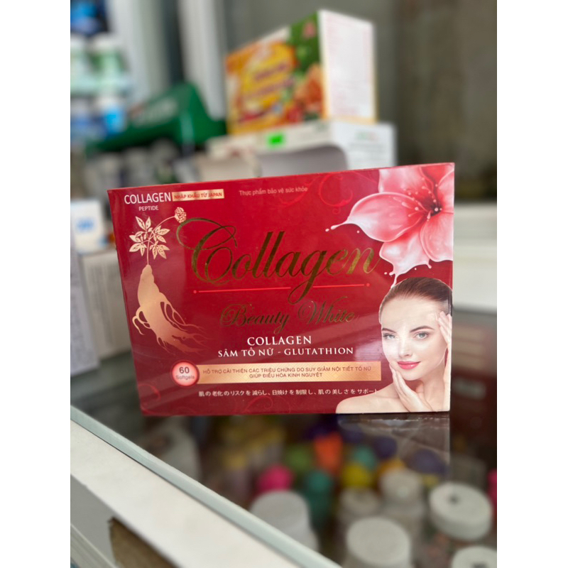 COLLAGEN BEAUTY WHITE ( collagen Sâm Tố Nữ- GLUTATHION)