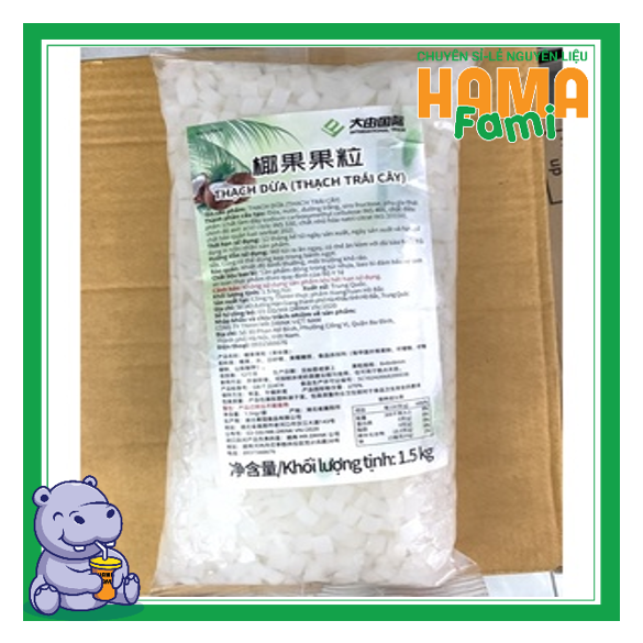 Thạch Dừa Daidu Đài Loan Gói 1.5kg - Trà sữa KOI Thé ( chỉ ship hòa tốc )