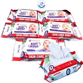 Khăn ướt Baby Wipes Không Cồn, Gói 80 Khăn 80g