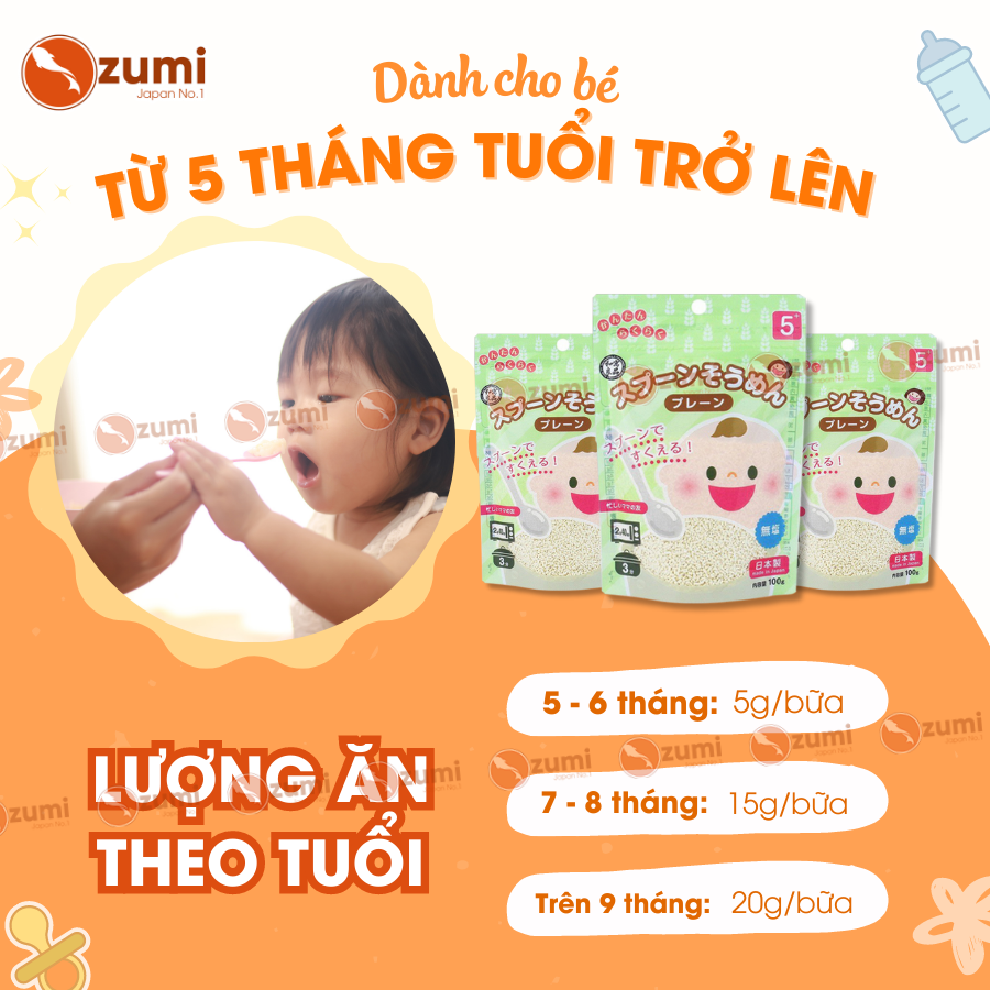 Mì Thìa Somen Tách Muối Cắt Vụn Cho Bé Từ 5 Tháng Tuổi Nội Địa Nhật Wagu Ryohin 100g  Ozumi
