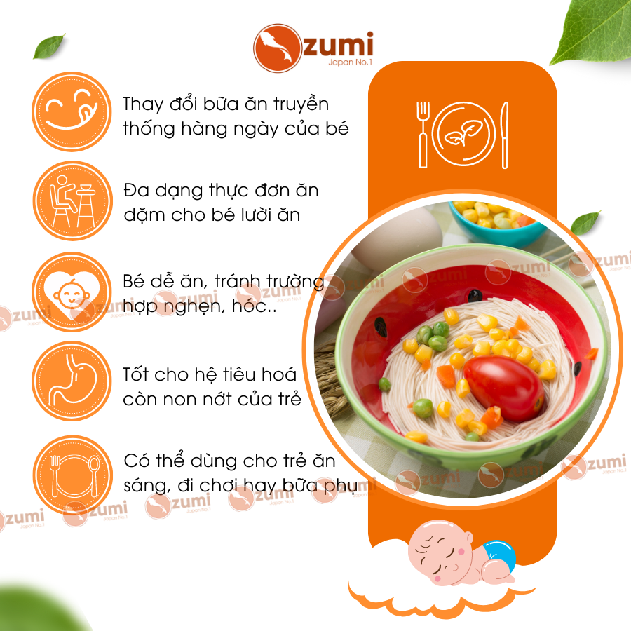 Mì Sợi Dài Somen Tách Muối Cho Bé Từ 7 Tháng Tuổi Nội Địa Nhật Wagu Ryohin  Ozumi
