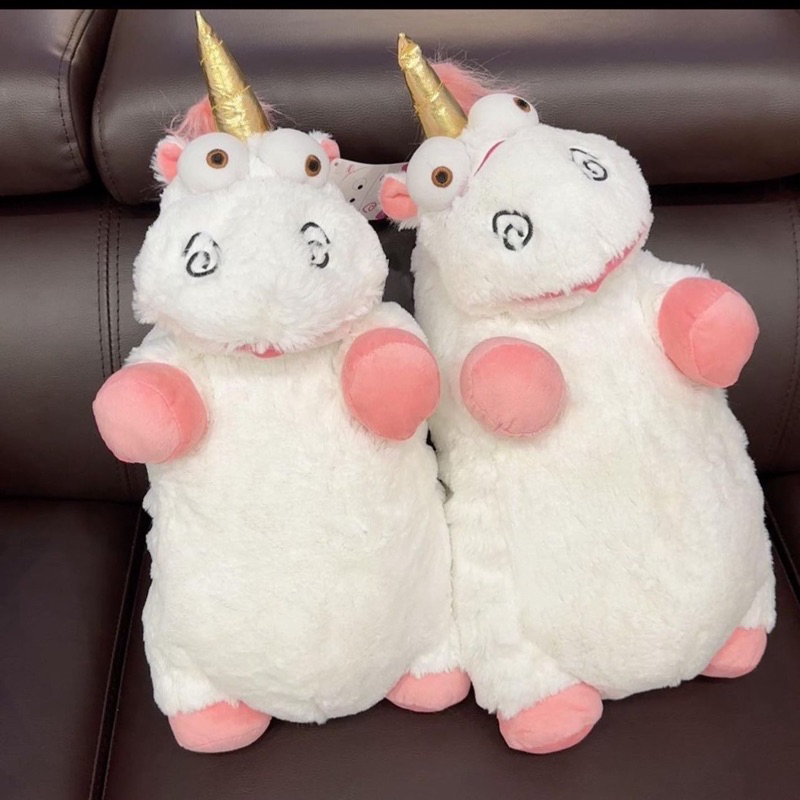 Gấu bông kì lân unicorn trắng xù lông mịn dễ thương quà tặng cho bé