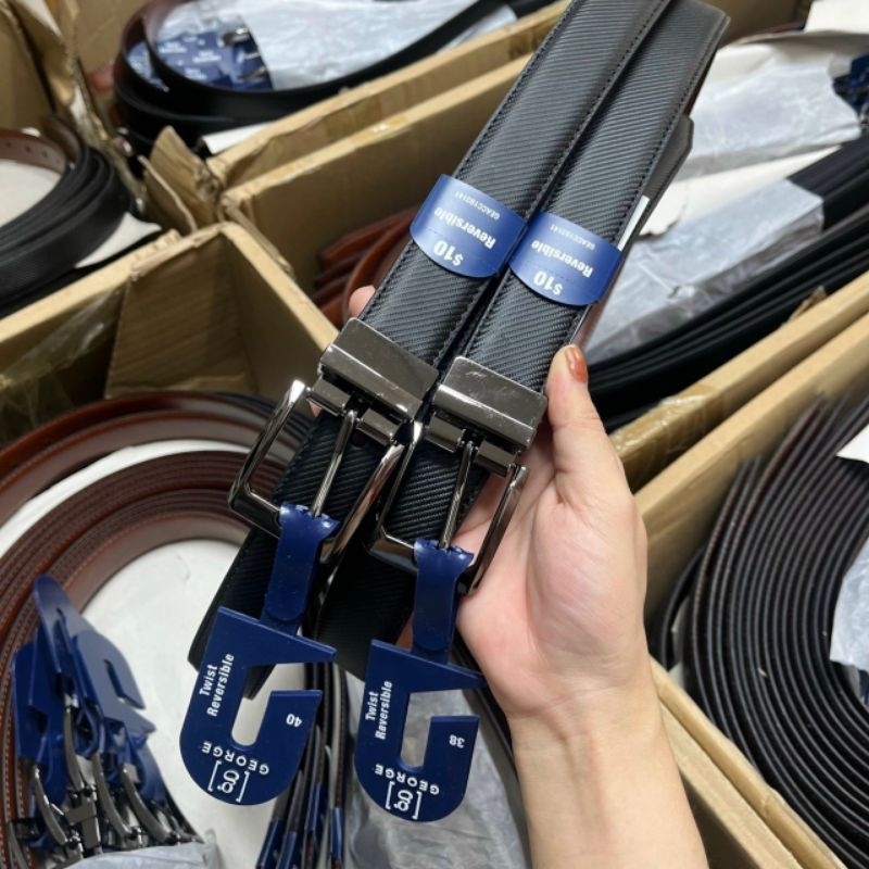 Thắt lưng nam G.e.o.r.g.e xuất Mỹ - dư xịn fullbox, fulltag