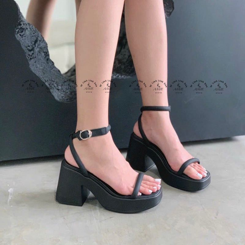 Sandal Đế Thô Quai Ngang Mảnh
