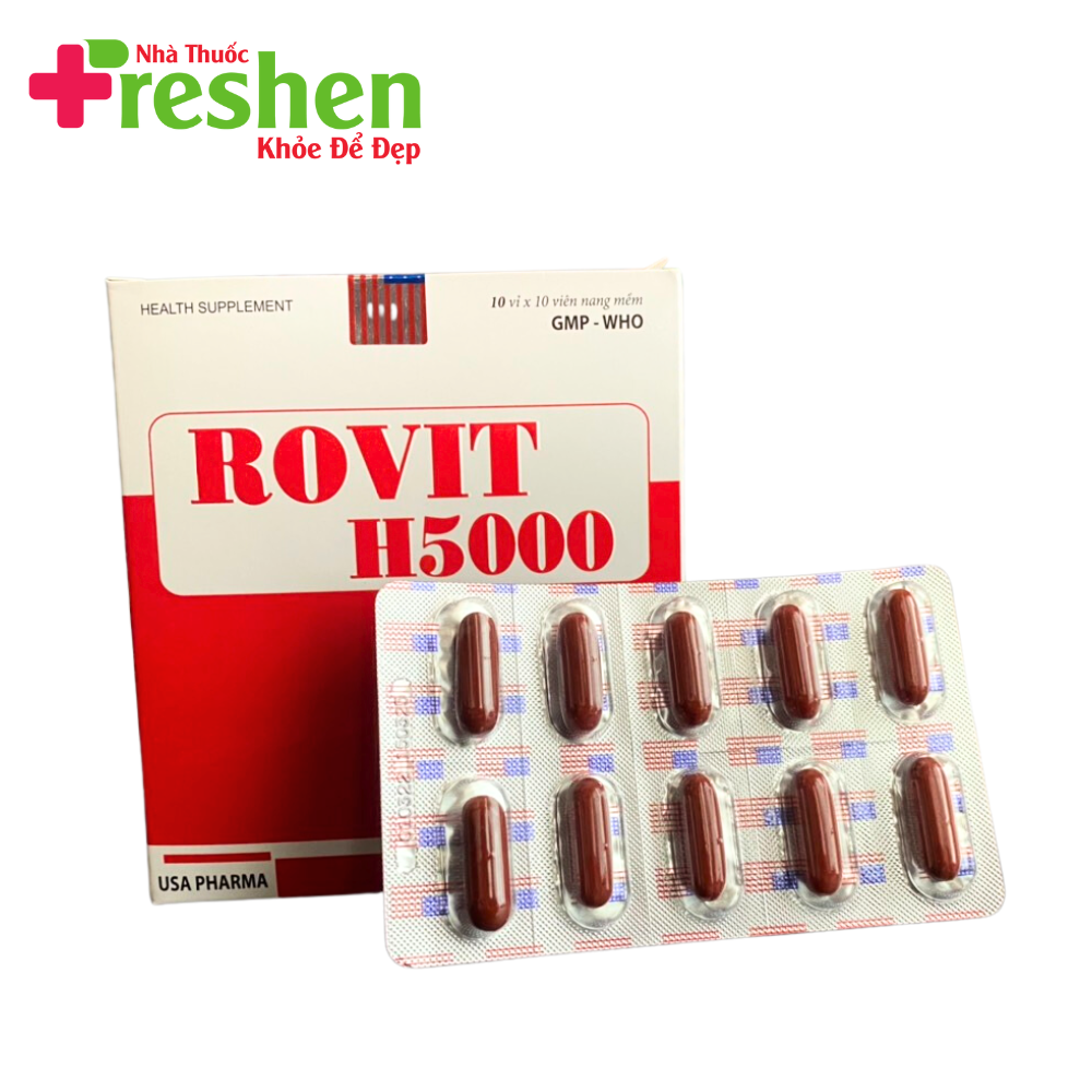 Rovit H5000 vitamin B tổng hợp tăng cường sức khỏe, sức đề kháng - 100 viên (Rovit H5000)