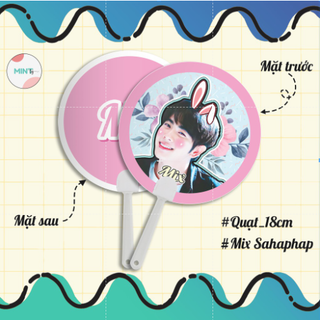 Quạt tròn cầm tay EarthMix 18cm