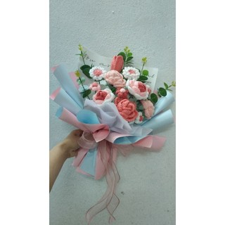Bó hoa len (có làm riêng theo mẫu yêu cầu)