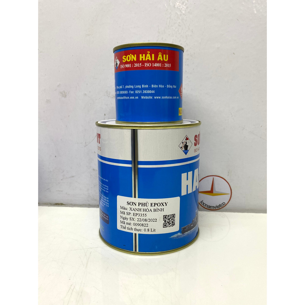 Sơn Epoxy Hải Âu Màu Xanh dương EP3355 _1L/bộ