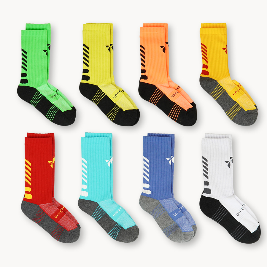 Tất đá bóng nam cổ dài V-SOCKS chống trượt giá rẻ chất liệu cotton dày dặn thấm hút ôm chân