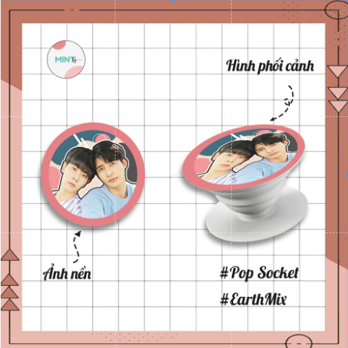 [Handmade] Earth Mix Griptok - Giá đỡ điện thoại