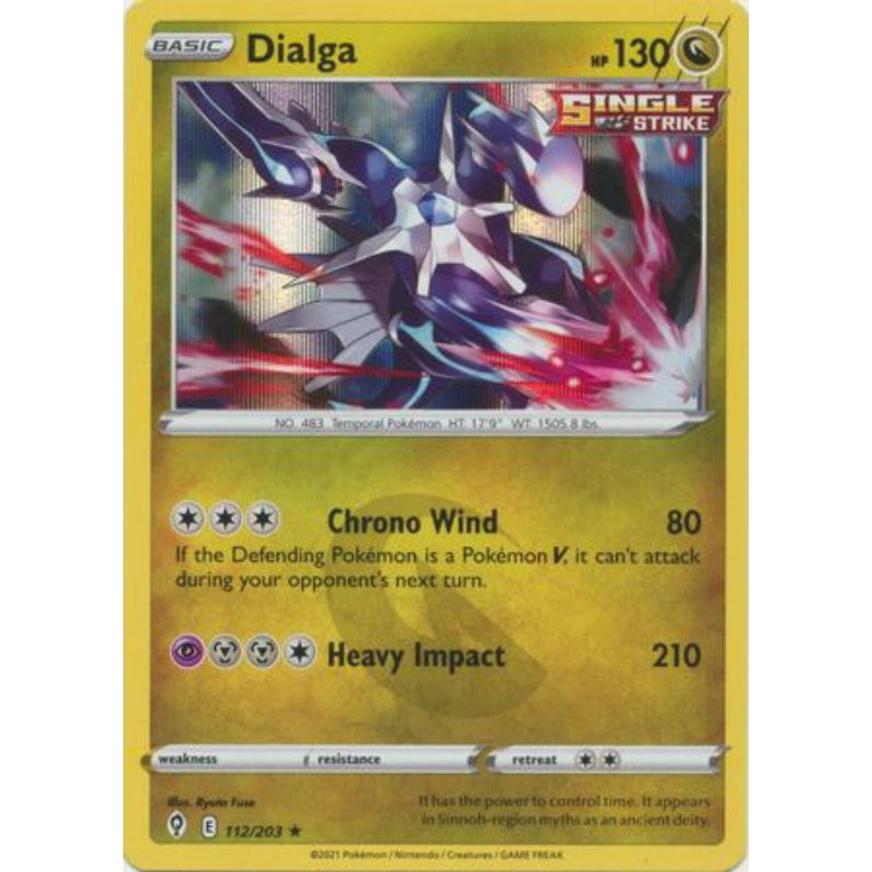 Dialga - 112/203 - Holo RareSword & Shield: Evolving Skies Singles