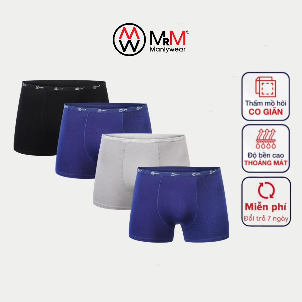 Quần lót nam Boxer sợi tre tự nhiên kháng khuẩn thấm hút mồ hôi MRM Manlywear - CB4QBXCN