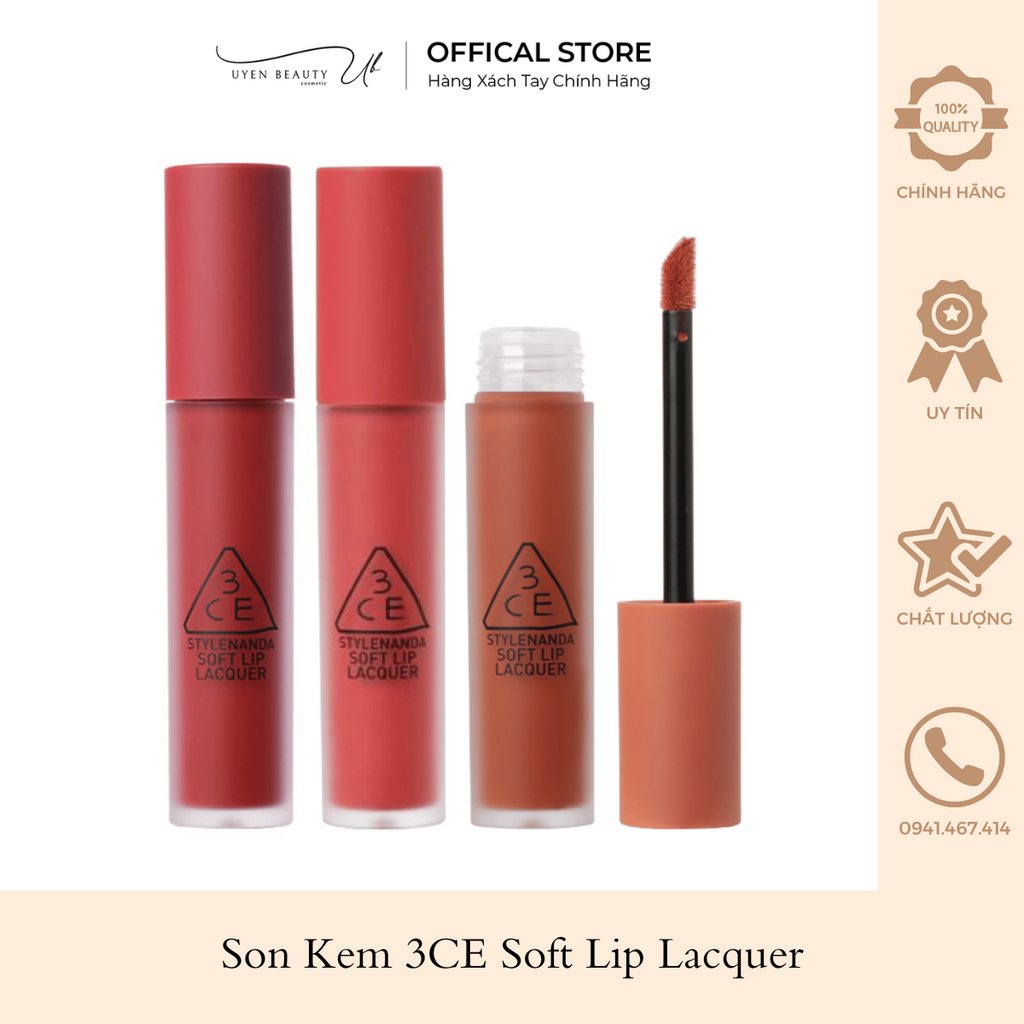 Son Kem 3CE Soft Lip Lacquer