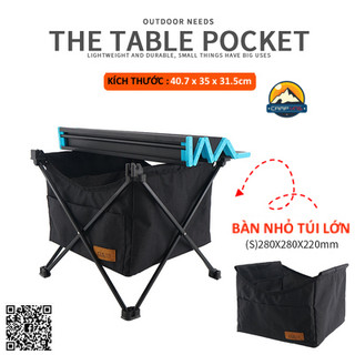 Bàn nhôm gấp gọn siêu nhẹ CLS (NHỎ) du lịch cắm trại dã ngoại