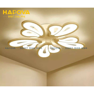 Đèn ốp trần phòng khách 5 cánh hapova ciara 2080
