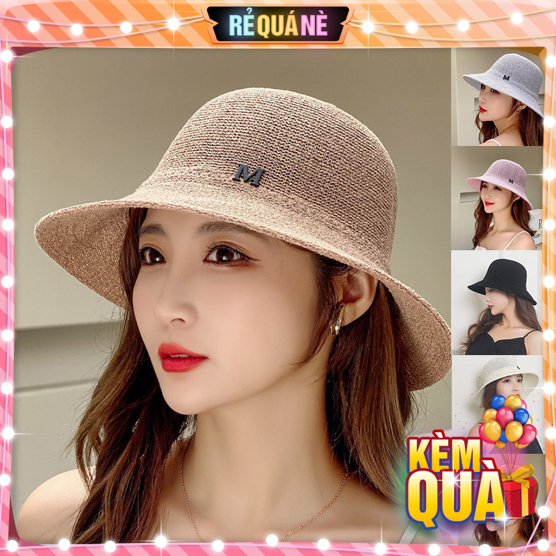 Nón Vành Chống Nắng Thời Trang Chữ M Kiểu Hàn RQN2306