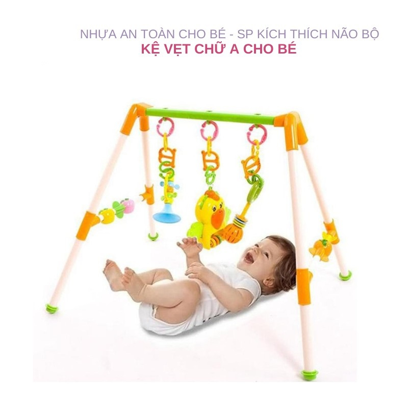 Bộ đồ chơi kệ chữ A con vẹt phát nhạc cho bé