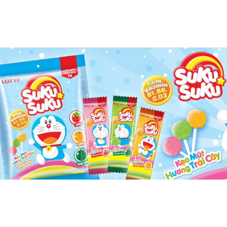 Kẹo Suku Suku Hương Chanh Muối/Trái Cây 120G