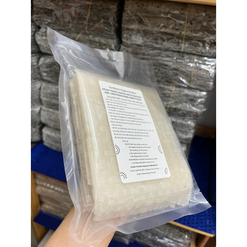 200g bánh tráng nhúng cuốn thịt chả ram không mè Phan Rang