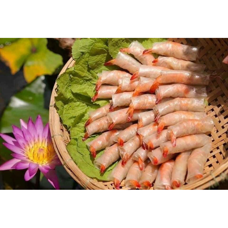 200g bánh tráng nhúng cuốn thịt chả ram không mè Phan Rang