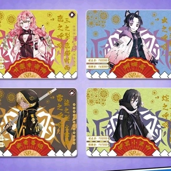 Thẻ bài thanh gươm diệt quỷ kimetsu no yaiba