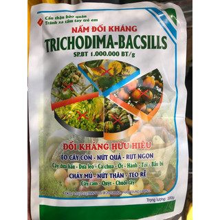 Nấm đối kháng Trichoderma - Bacillus 100g Ủ phân chuồng, rác thải hữu cơ