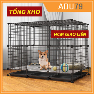 [FREESHIP ❤️] - Tấm Ghép Chuồng Quây Cho Thú Cưng Chó Mèo, Chuồng Chó Mèo Lắp Ghép (Bán Lẻ Theo Tấm) -Tặng Kèm Chốt