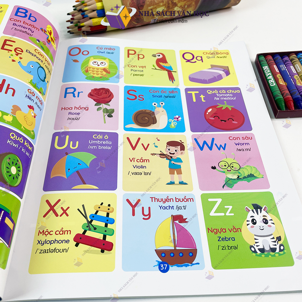 Sách - Bé Học Tiếng Anh Qua Hình Ảnh - 1000+ Từ Vựng Tiếng Anh Đầu Tiên Cho Bé - Quét Mã QR Nghe Đọc