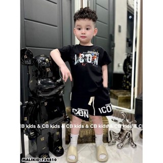 Sét bộ đùi cotton icon chất lừ cho bé trai sz 8-16kg
