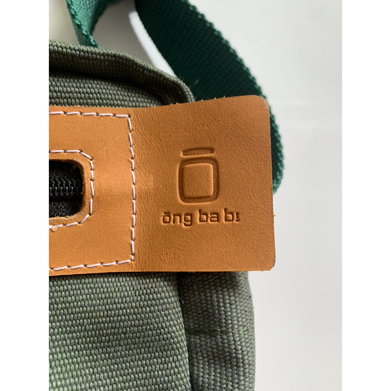 Túi đeo chéo canvas phối da Ông ba bị