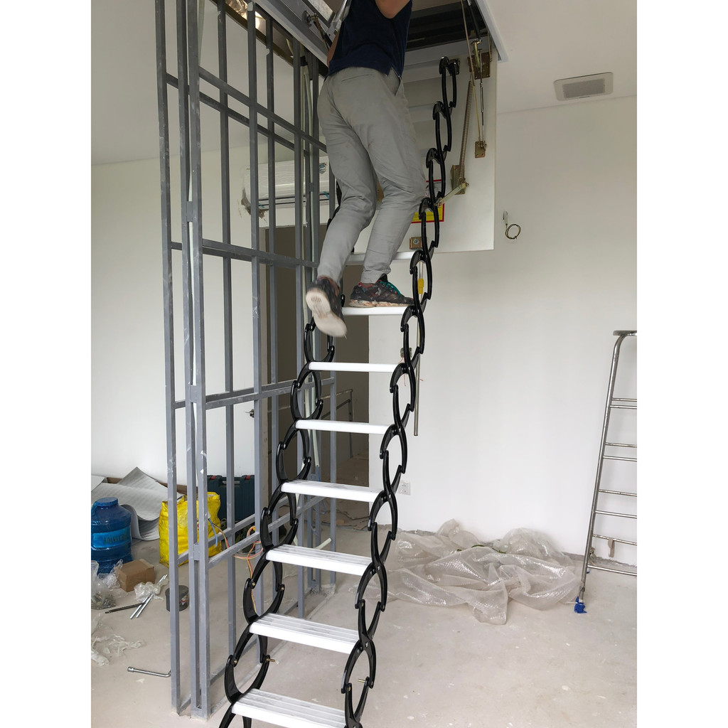 Thang Xếp Thông Minh - Thang Gác Mái